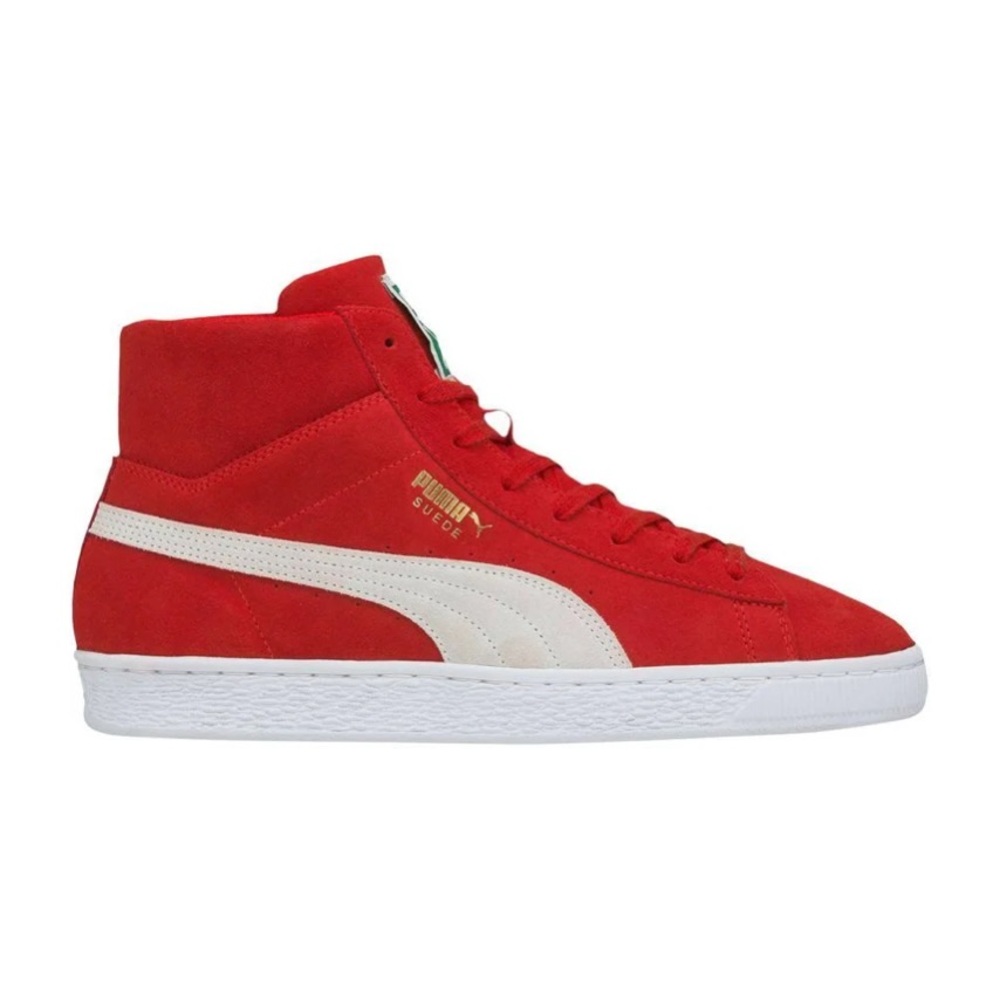PUMA Classic Suede Red Midtop Sneakers